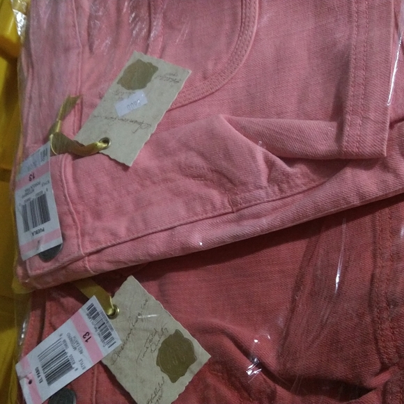 American rag shorts denim rust red coral nwt - Picture 4 of 7